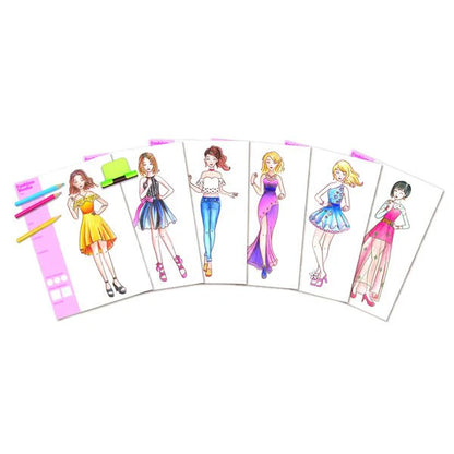 Set Dibujo Diseña Moda